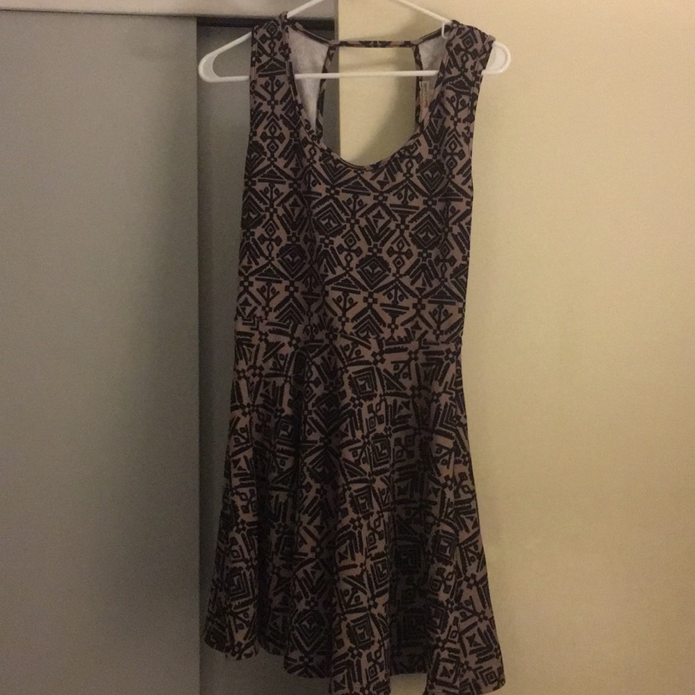 Tribal print dress swing dress